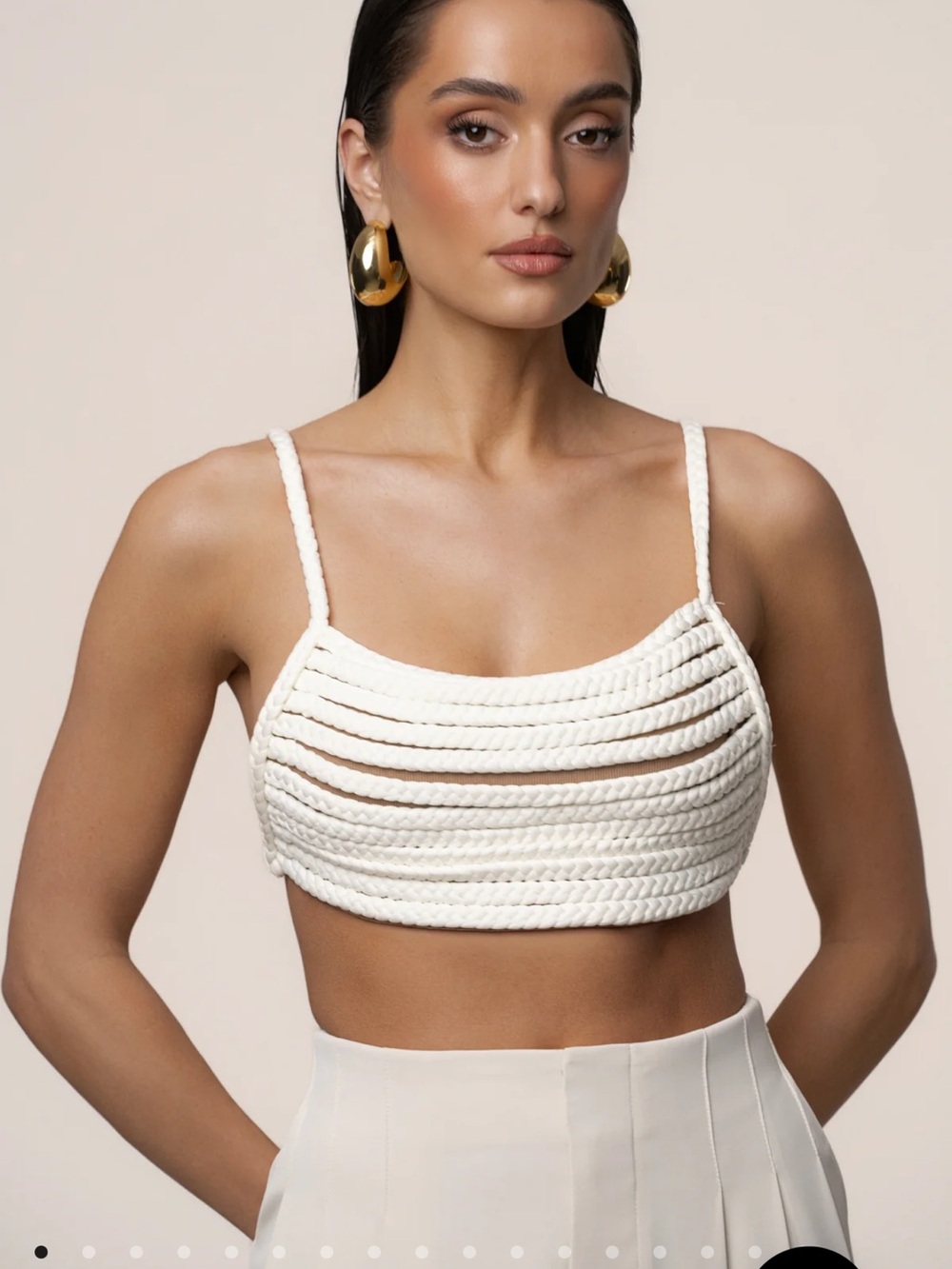Ivory Sofie Braided Top
